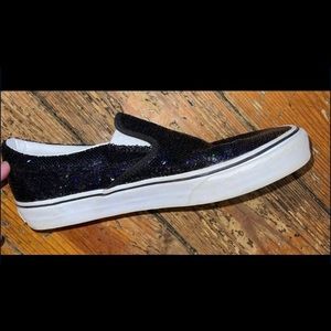 Womens Sparkly/Sequin Vans Size 10